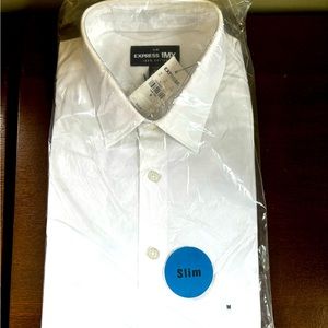 Brand New with Tags EXPRESS White Shirt * Size M